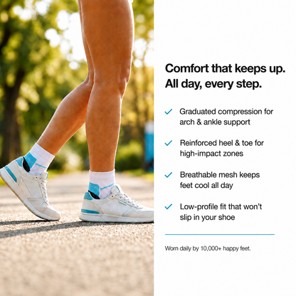 3 Pair Archly All-Day Comfort Socks