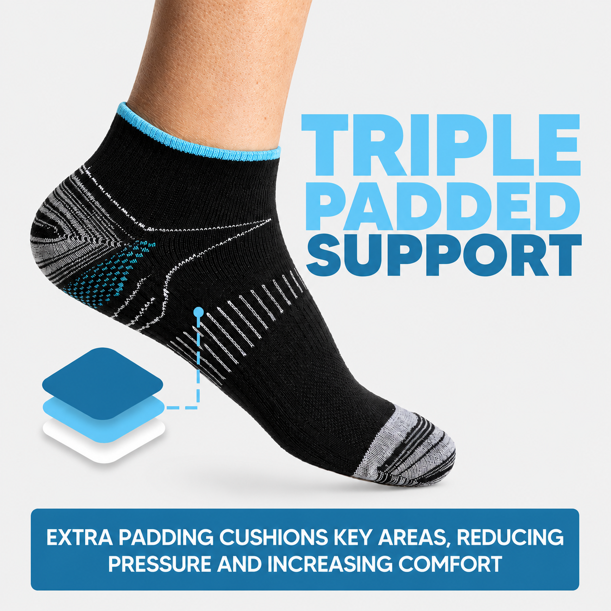 Ankle Compression Socks for Swelling & Aching Feet